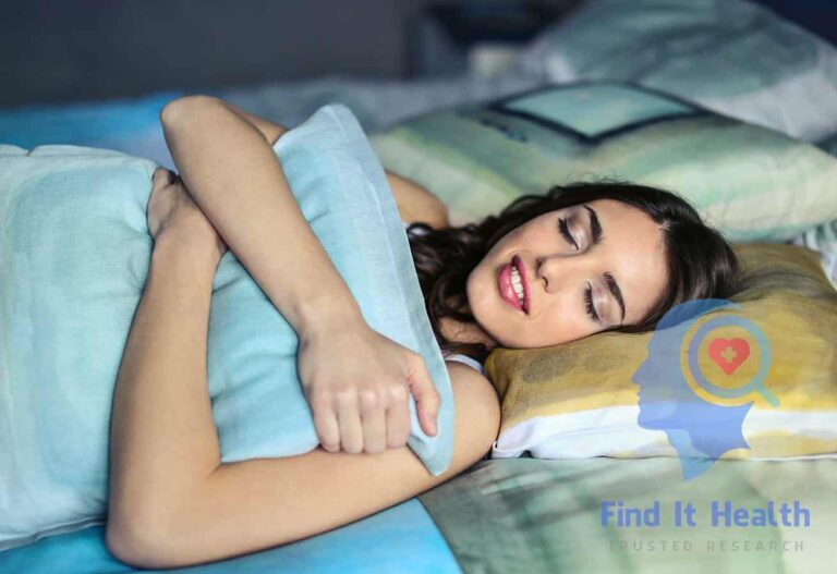 Woman resting holding comfortable pillow