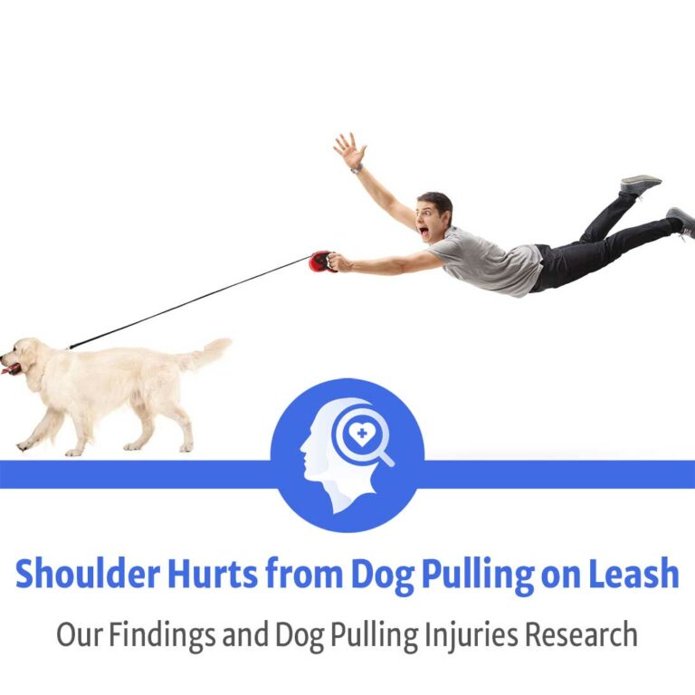 Shoulder hurts from dog pulling on leash for injuries and muscles